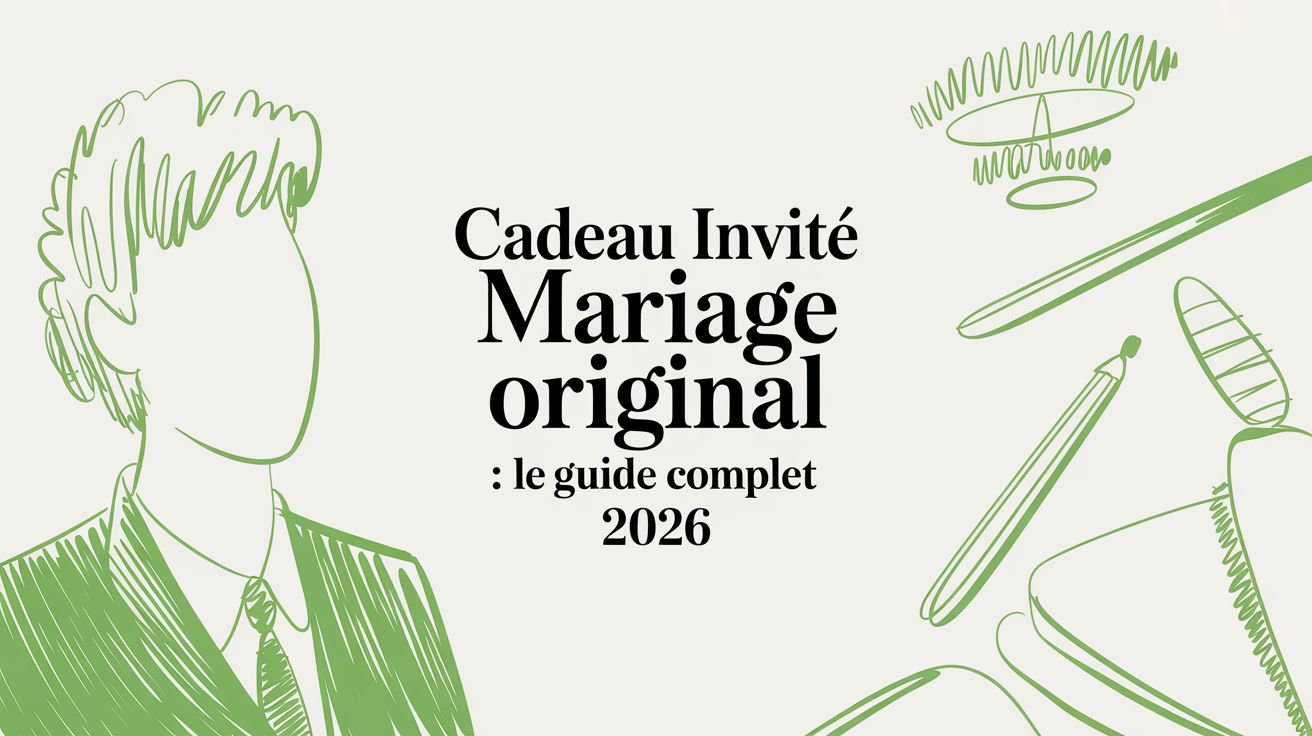 Cadeau invité mariage original : Le guide complet 2026 - Frutopy.fr