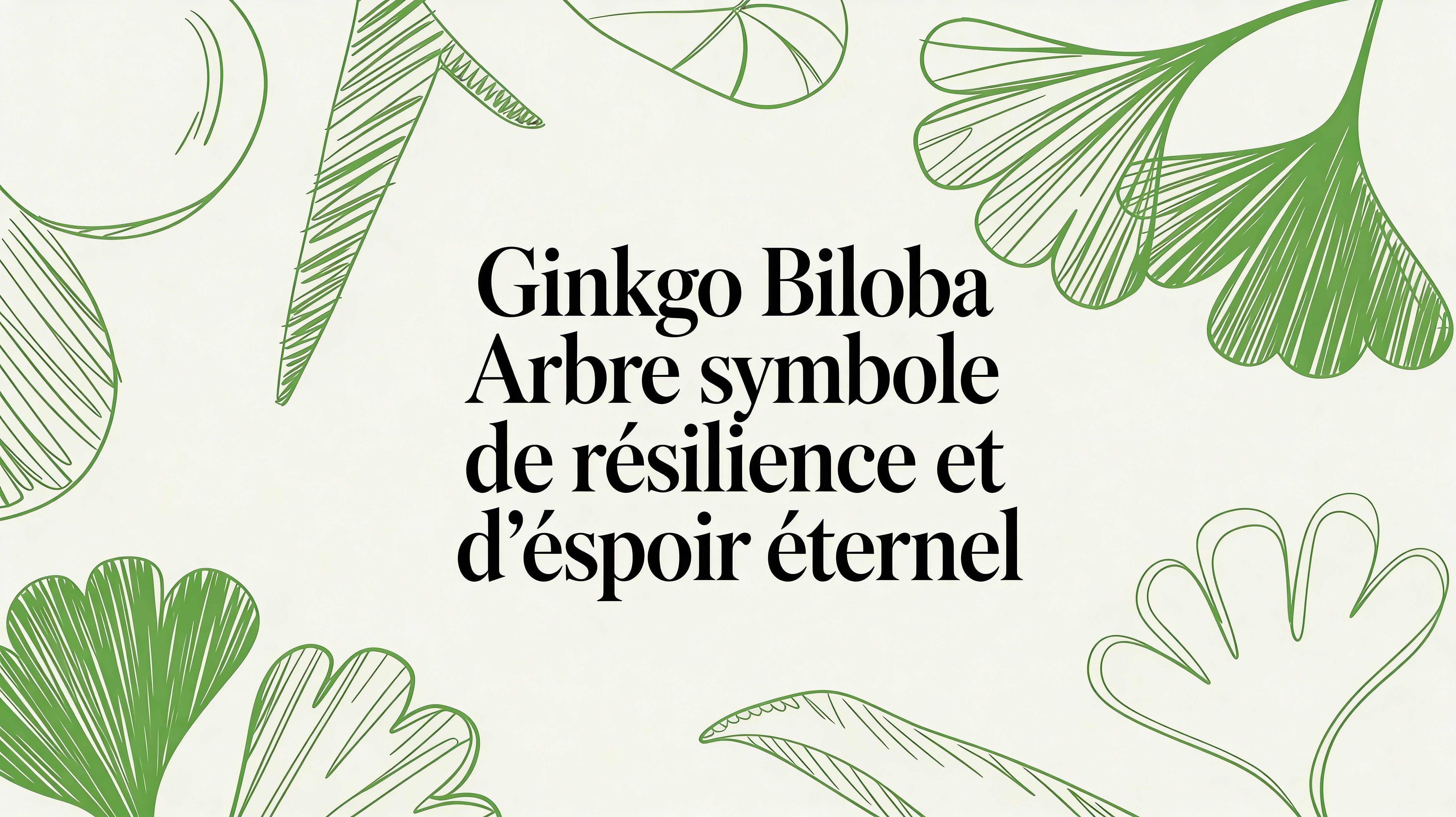 Ginkgo biloba arbre symbole de résilience et d'espoir éternel - Frutopy.fr