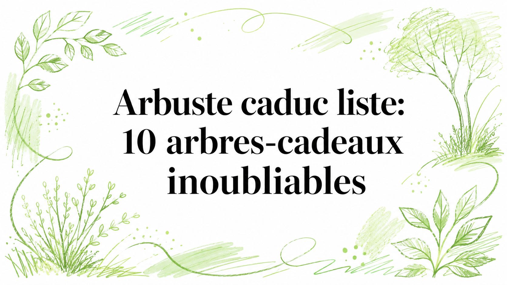Arbuste caduc liste: 10 arbres-cadeaux inoubliables - Frutopy.fr