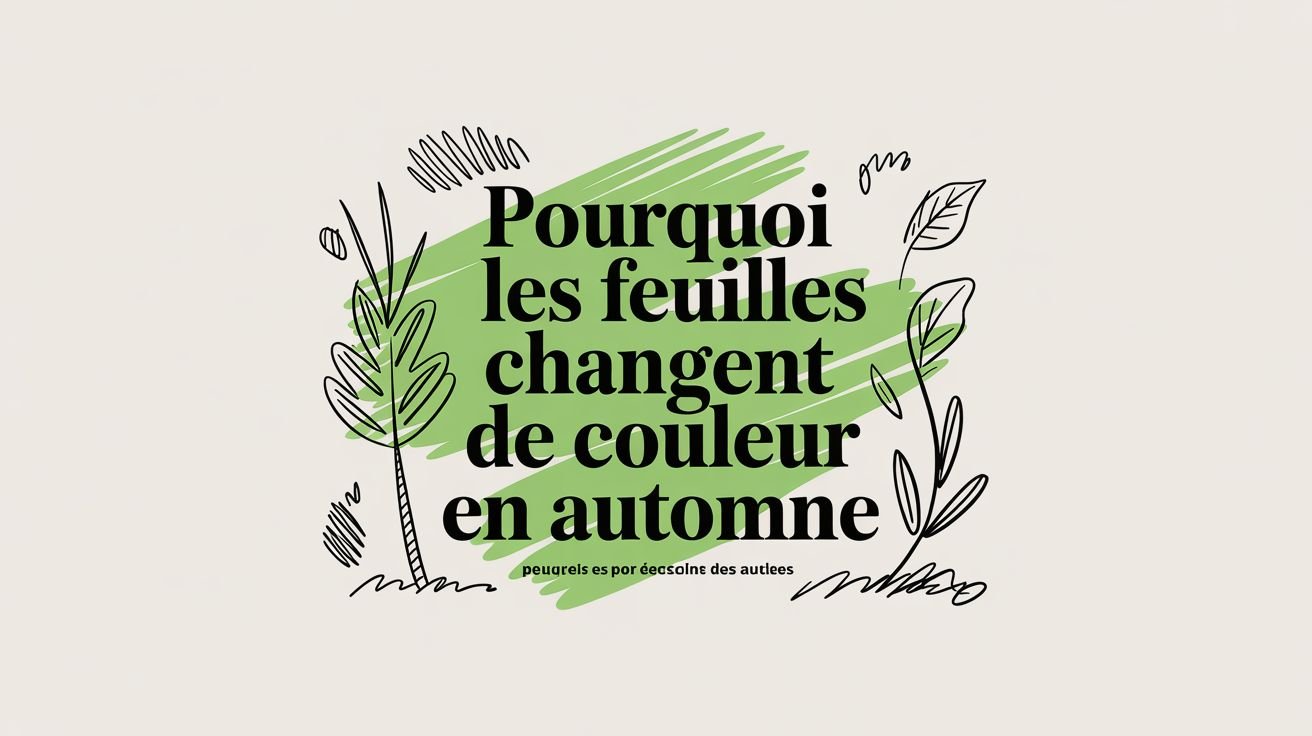 Pourquoi les feuilles changent de couleur en automne - Frutopy.fr