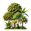 Jardin fruitiers (5 arbres)
